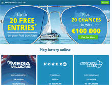 Tablet Screenshot of playuklottery.com